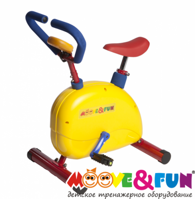 Детский велотренажер с компьютером Moove&amp;Fun TFK-08/SH-02C Велотренажер с компьютером Moove&amp;Fun TFK-08/SH-02C обеспечит интересные и эффективные тренировки самым маленьким спортсменам.
