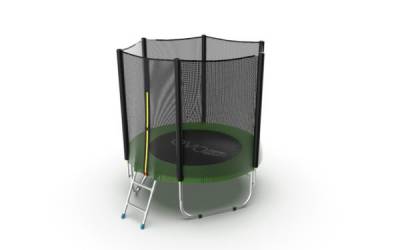 Батут EVO Jump External 6ft (Green) Батут EVO Jump External 6ft (Green) Батут EVO Jump External 6ft (Green).
Тип защитной сетки: внешняя.
Диаметр: 183 см.
Максимальный вес пользователя: 120 кг.
Высота в собранном виде: 210 см.
Гарантия: 2 года.